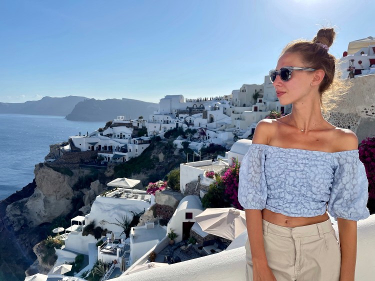 Oia, Santorini, podróże, kobieca energia, relacje, rozwój osobisty, Malvina Dunder