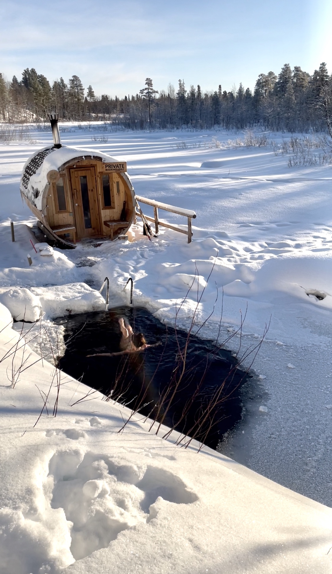Laponia, sauna fińska, Finlandia, sauny, morsowanie, kąpiel w lodzie, kobieca energia, relacje, rozwój osobisty, Malvina Dunder