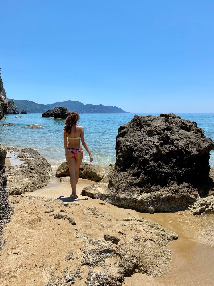 plaża Myrtiotissa, Korfu, Corfu, Grecja, grecka wyspa, blog podróże, Malvina Dunder