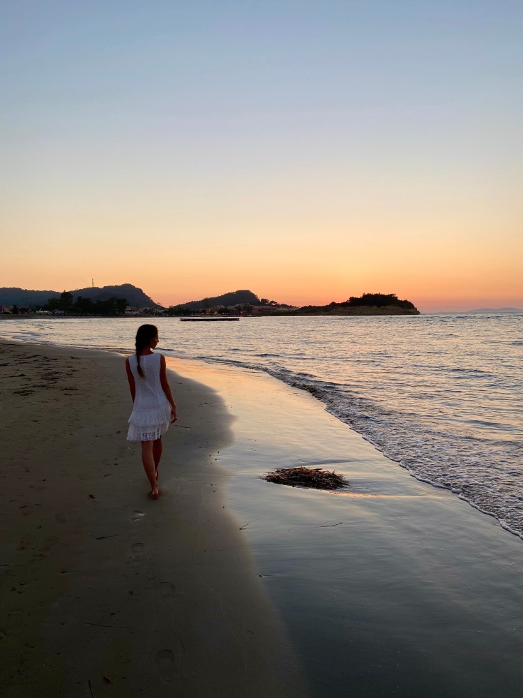 Canal d'amour, Korfu, Corfu, Grecja, grecka wyspa, blog podróże, Malvina Dunder, zachód słońca