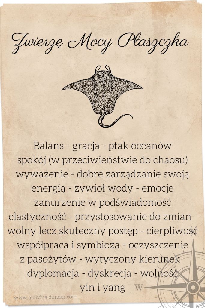 zwierzę mocy płaszczka karty