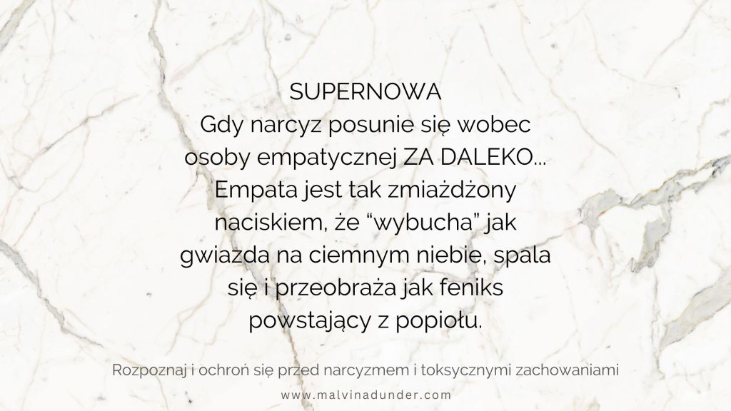 Supernowa empaty – gdy narcyz popchnie Cię za&nbsp;daleko