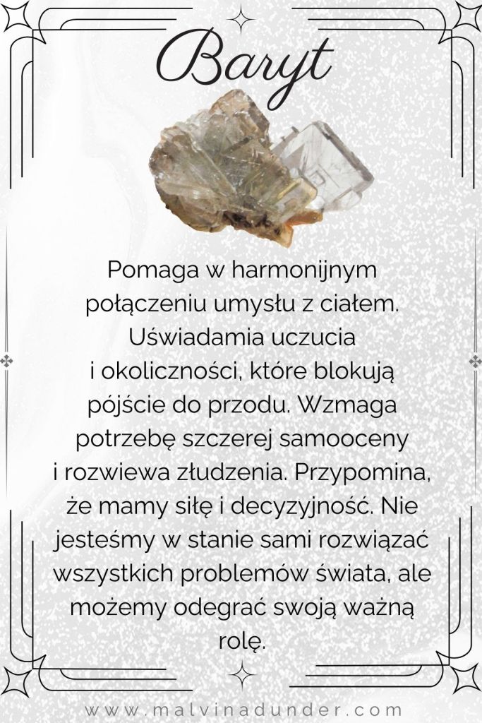 Baryt, kamień właściwości, znaczenie