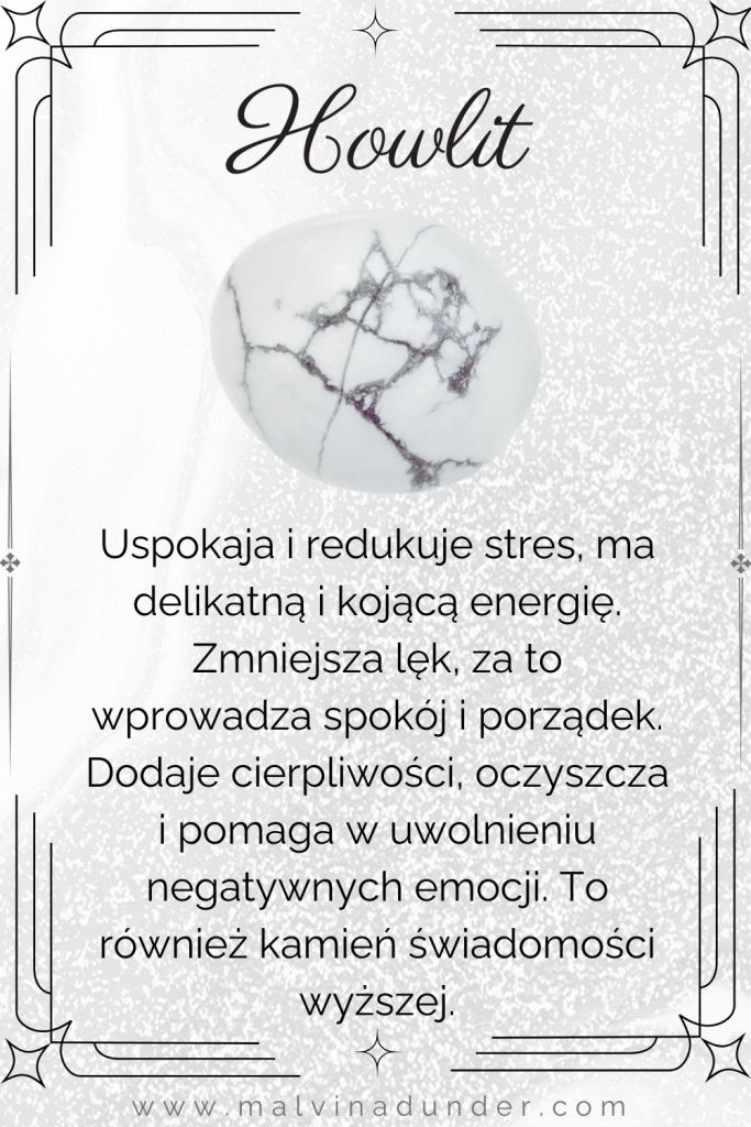 howlit, kamień właściwości, znaczenie