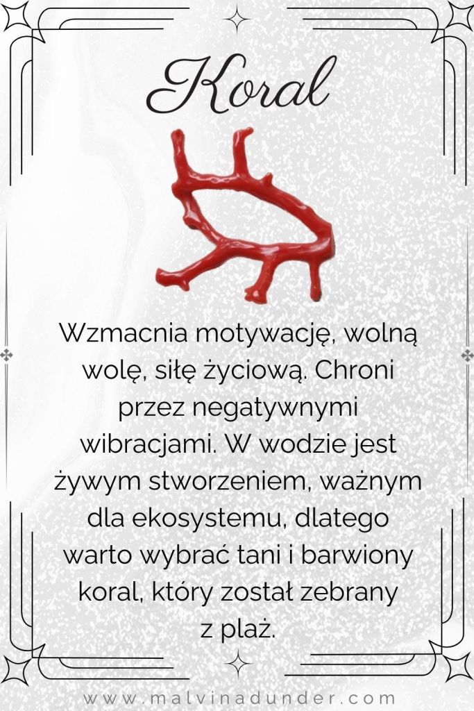 koral, kamień właściwości, znaczenie