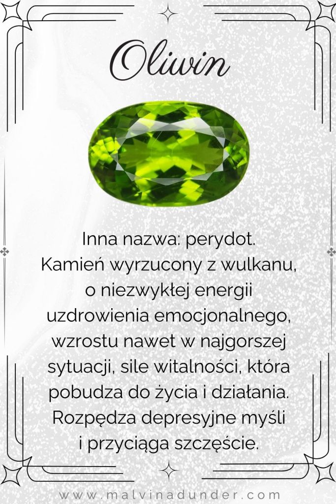 oliwin, kamień właściwości, znaczenie