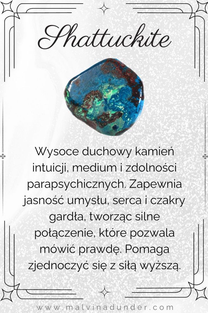 Shattuckite, kamień właściwości, znaczenie