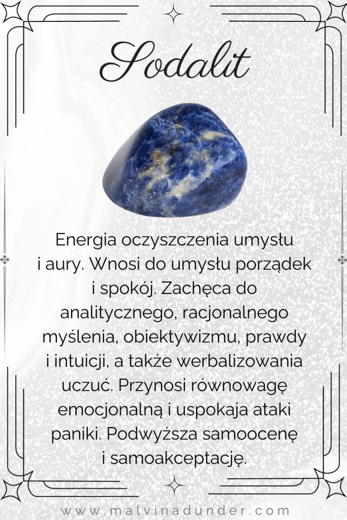 sodalit, kamień właściwości, znaczenie