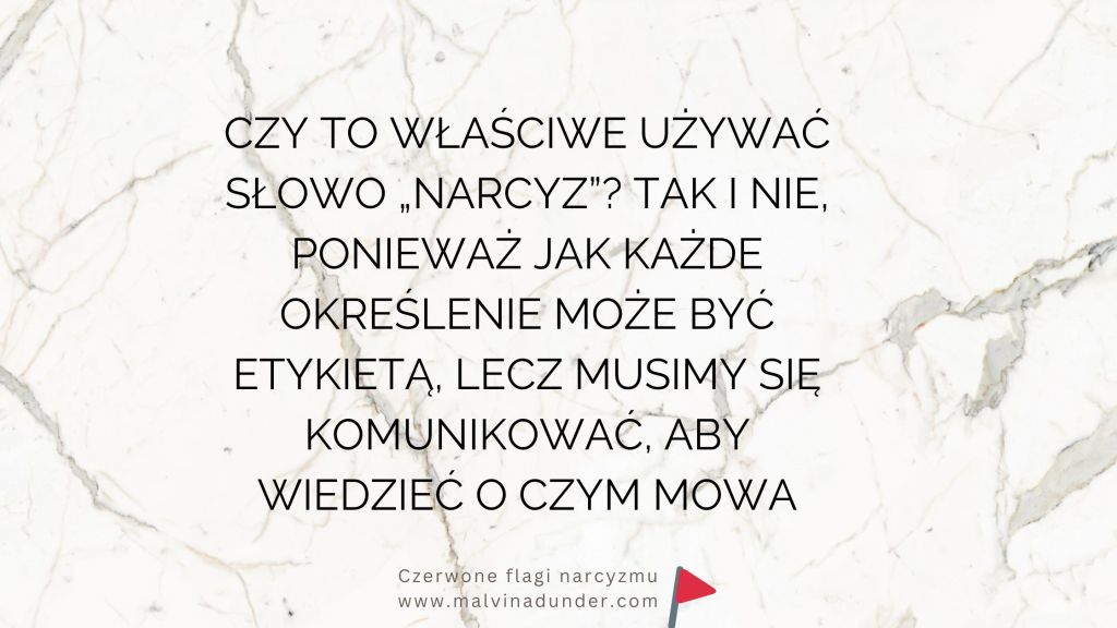 Czy słowo “narcyz” jest&nbsp;właściwe?