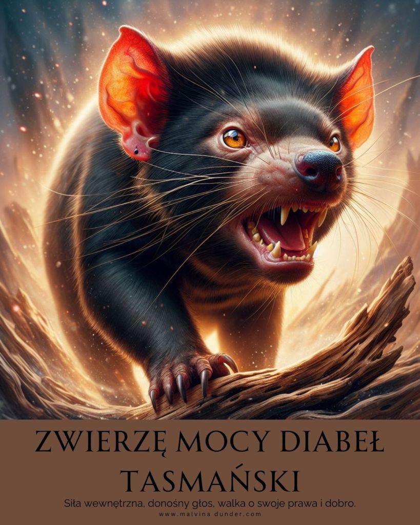 Diabeł Tasmański Zwierzę Mocy