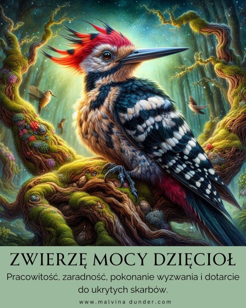 ptak Dzięcioł Zwierzę Mocy