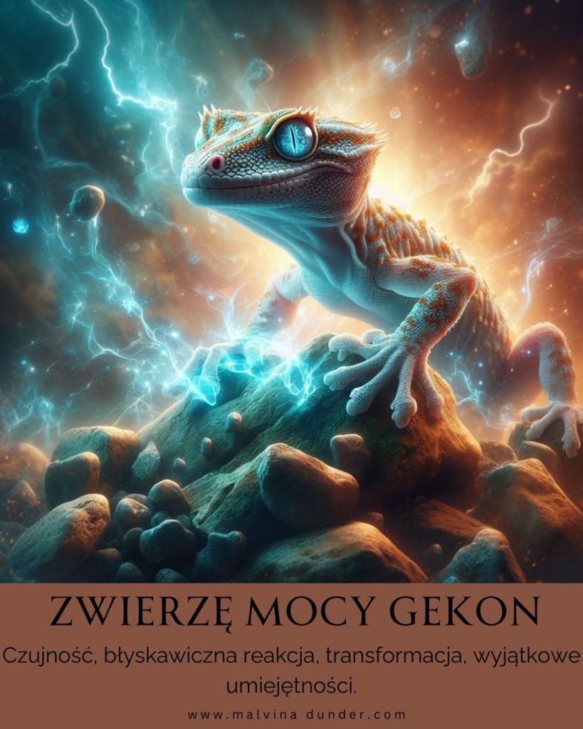 Gekon Zwierzę Mocy
