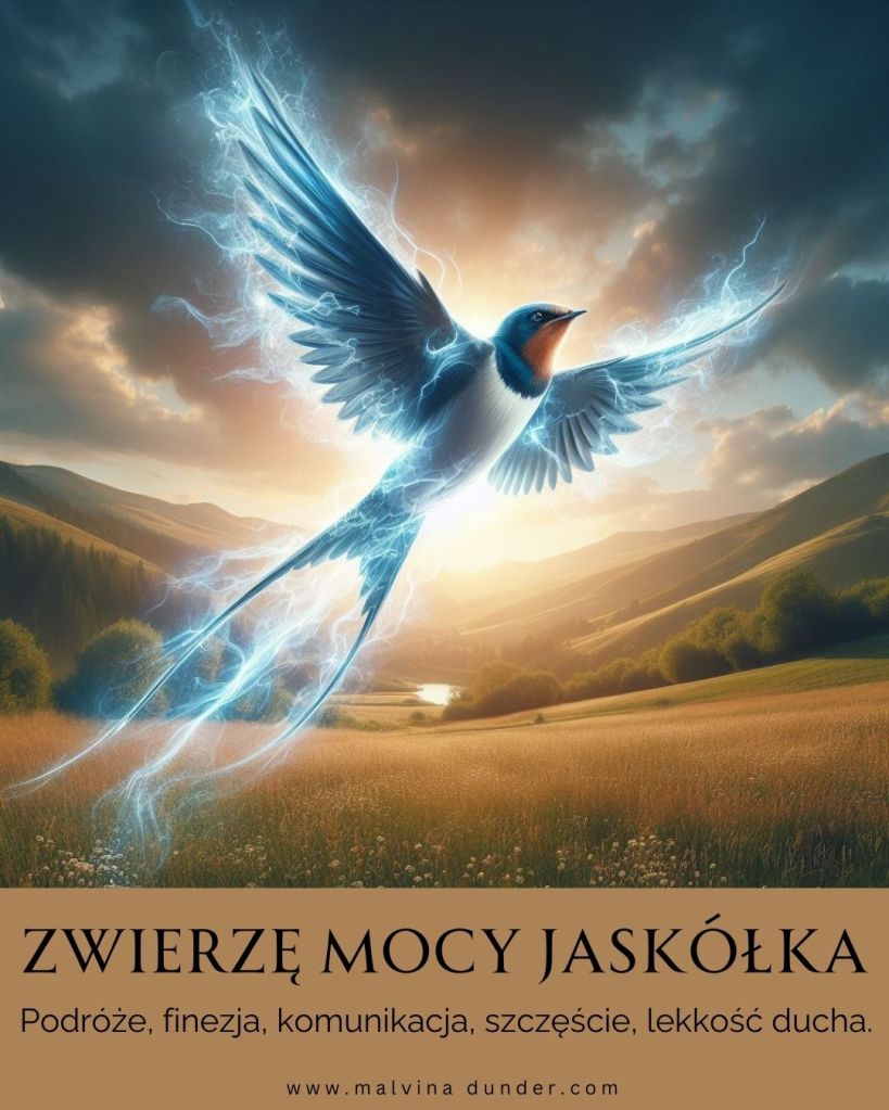 Jaskółka Zwierzę Mocy