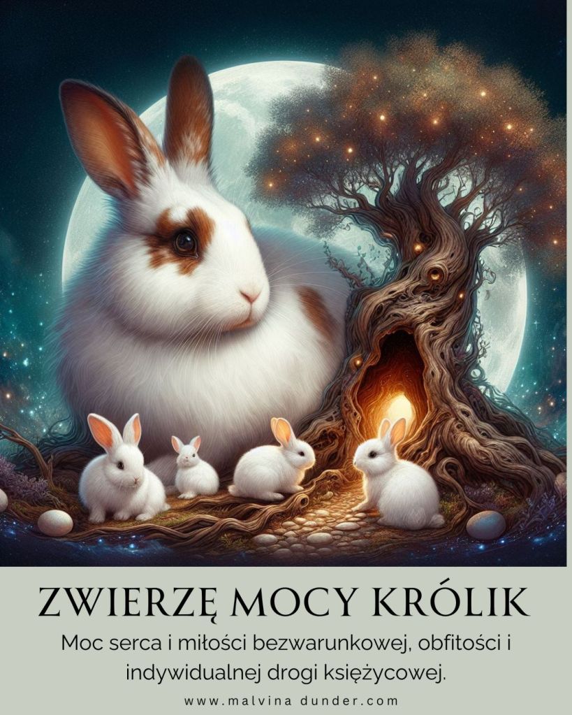 Królik, królik Zwierzę Mocy