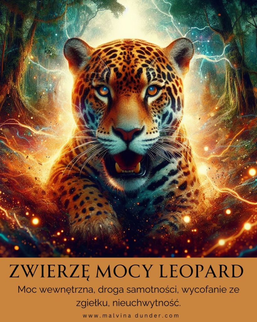 Leopard, lampart Zwierzę Mocy