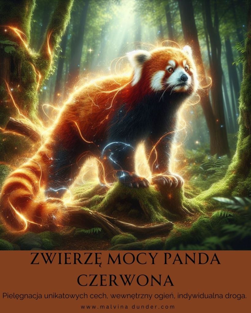 Panda czerwona, randka ruda Zwierzę Mocy