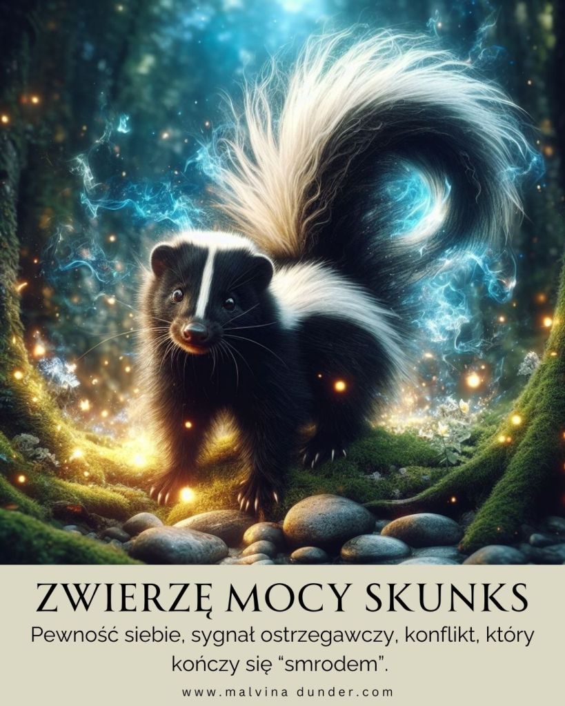 Skunks Zwierzę Mocy