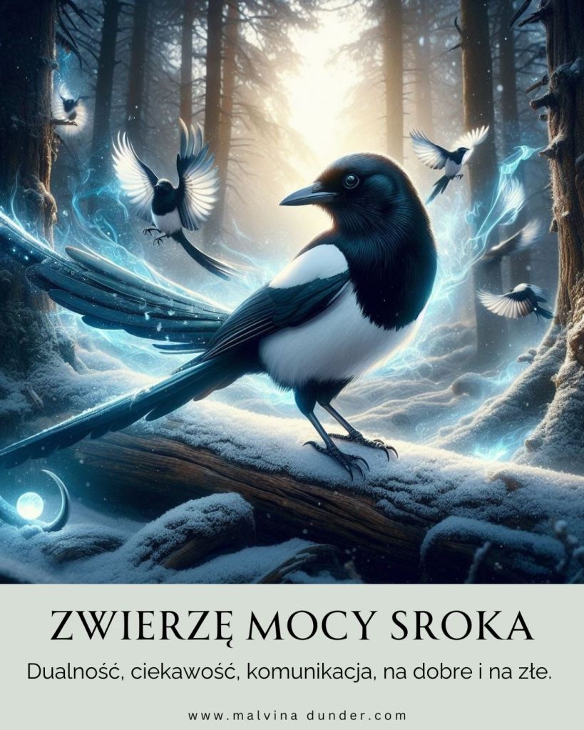 Sroka Zwierzę Mocy