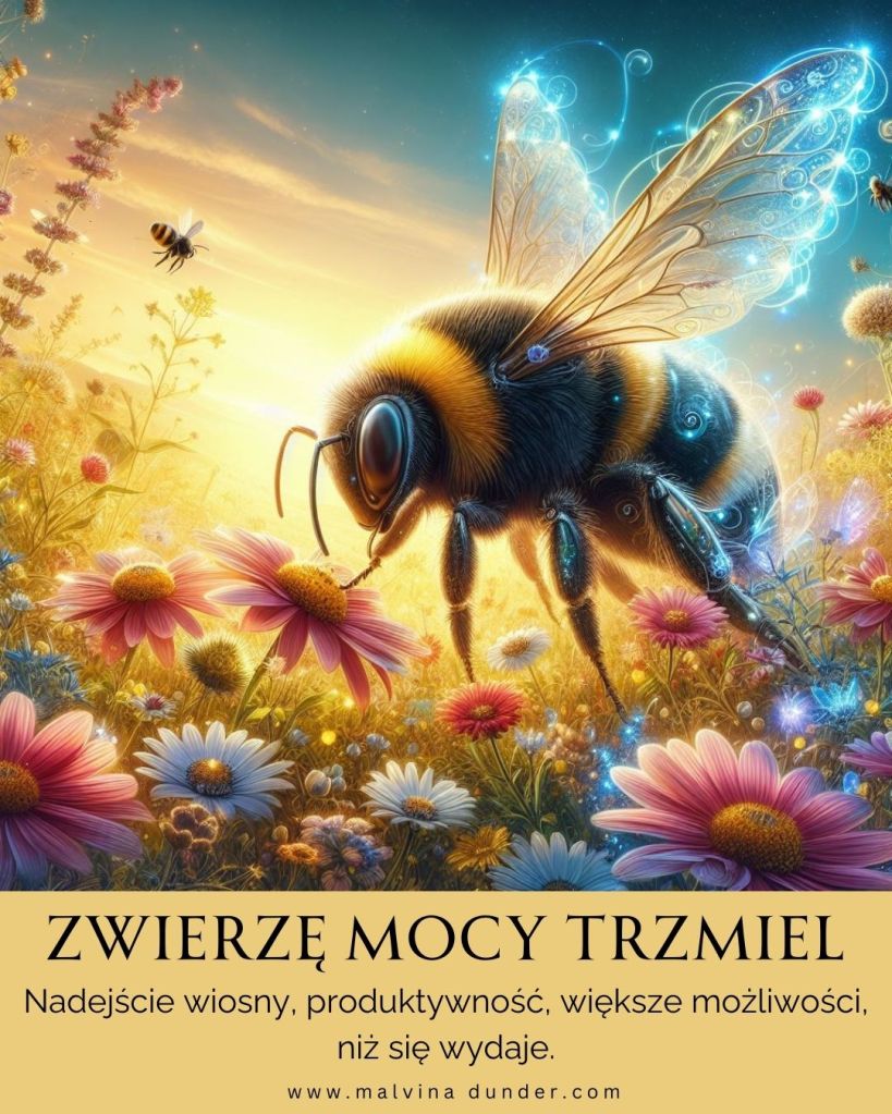 Trzmiel bąk Zwierzę Mocy