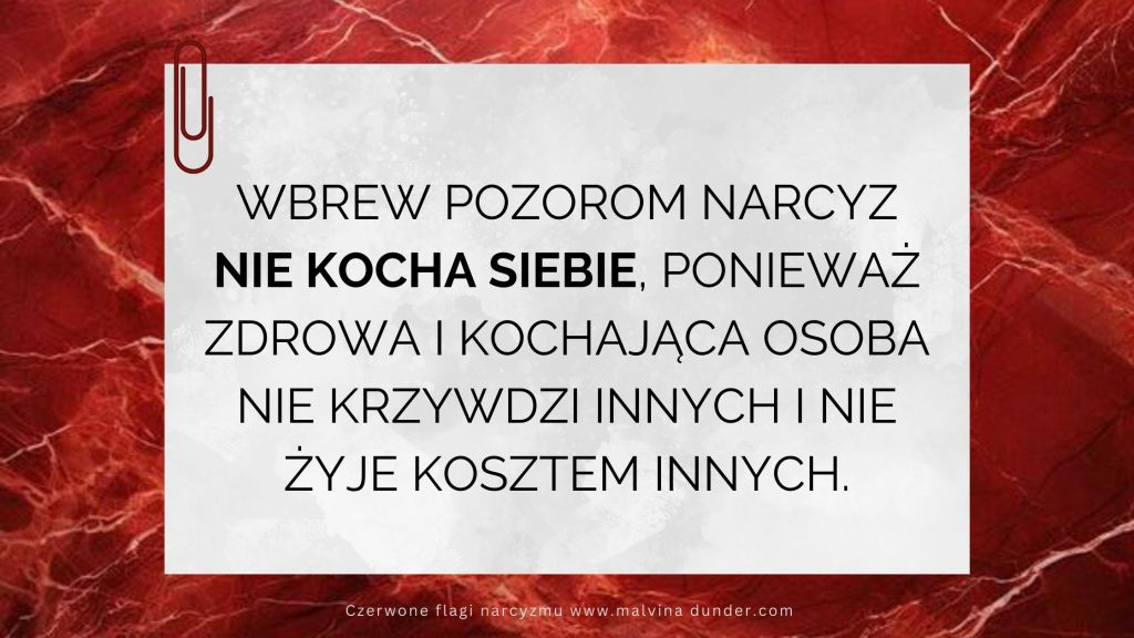Wbrew pozorom narcyz nie kocha&nbsp;siebie