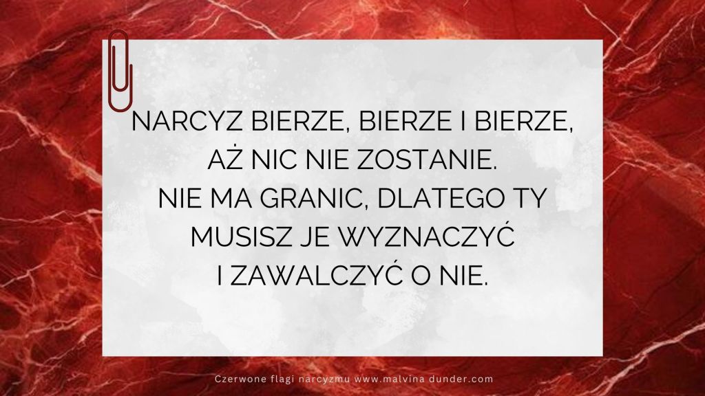 Narcyz bierze, bierze i bierze, aż nic nie&nbsp;zostanie