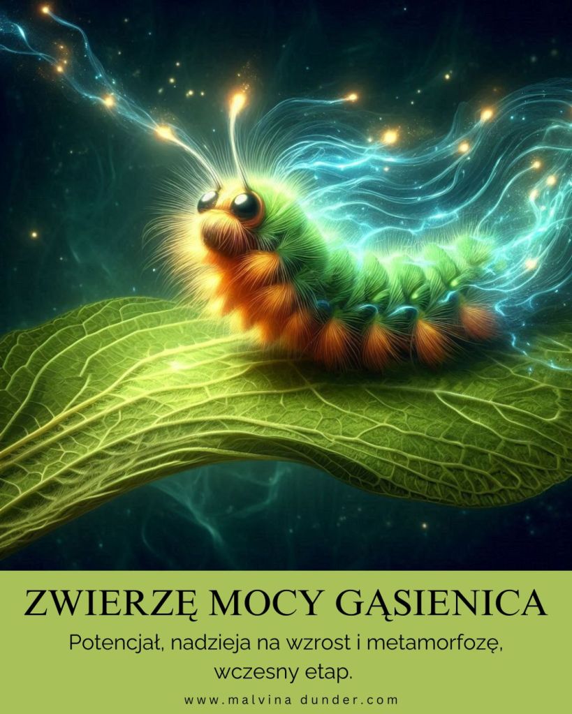 gąsienica Zwierzę Mocy