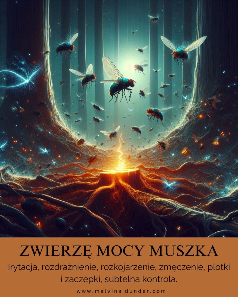 mucha, muszka, muszki trójkątne, ziemiórki, owocówki Zwierzę Mocy