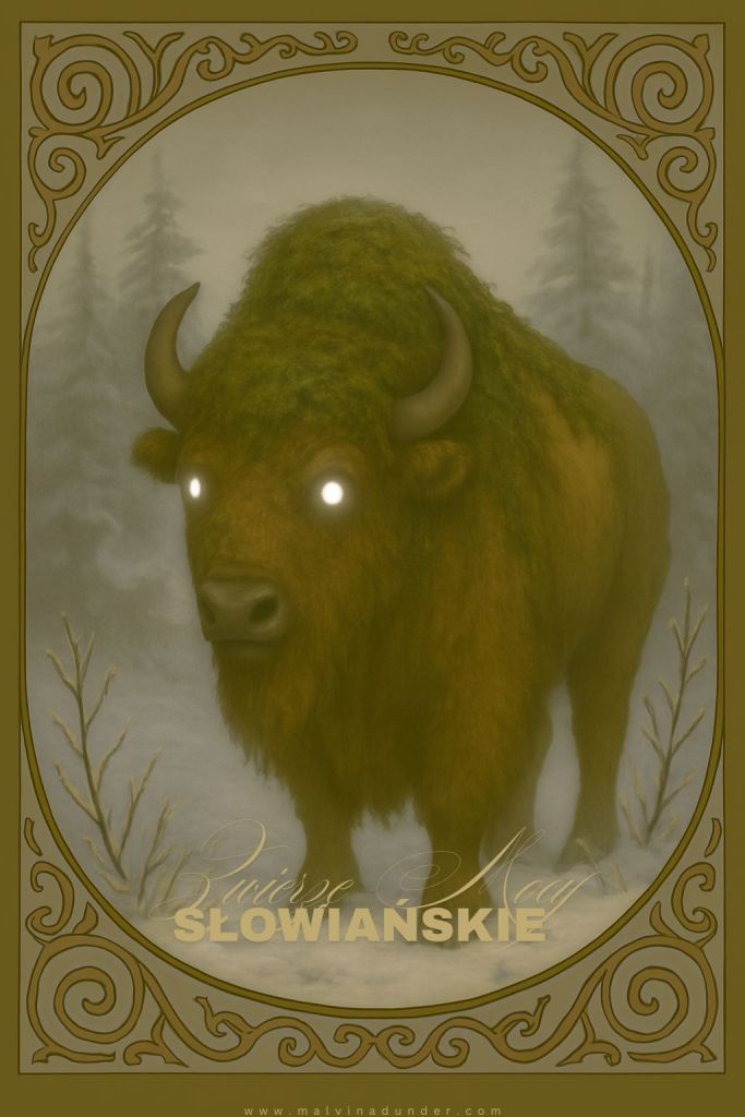żubr Słowiańskie Zwierzę Mocy