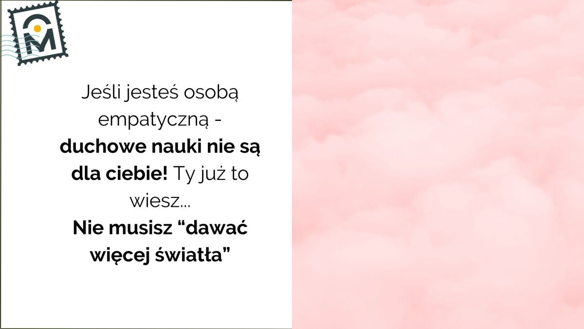 Empatko, rozwój duchowy nie jest dla Ciebie. A przynajmniej nie w ten&nbsp;sposób