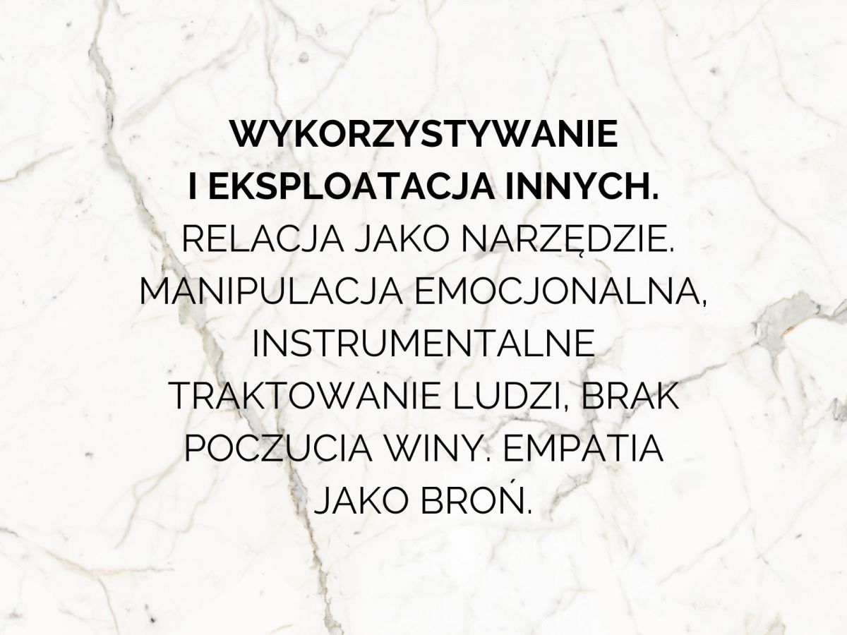 Wykorzystywanie innych interpersonalnie i&nbsp;narcyzm